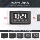 SMARTRO SC31B Digital Projection Alarm Clock with Weather Station