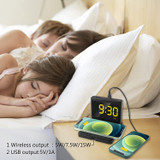 EALEK Wireless Charger QI Certified | Digital Alarm Clock with Brightness
