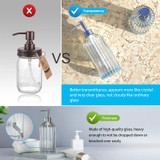 5 Pieces Glass Bathroom Accessory Collection Vanity Countertop Set