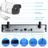 Wireless Security Camera System ,Night Vision ,Remote Monitor, Waterproof, No Hard Drive.