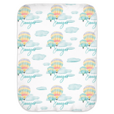 Personalized Hot Air Balloon Ride Swaddle Blanket