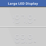Bathroom Body Scale, Measures Weight up to 400 lbs. Includes Batteries