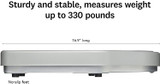 Precision Bathroom Scale, Analog Bath Scale, Measures Weight Up to 330 Lbs.