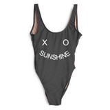 XO Sunshine Letter Print Swimsuit