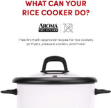 Aroma Housewares 6-Cup (Cooked) (3-Cup UNCOOKED) Pot-Style Rice Cooker