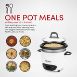 Aroma Housewares 6-Cup (Cooked) (3-Cup UNCOOKED) Pot-Style Rice Cooker