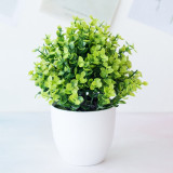 1pc Artificial Plants Green Bonsai Small Tree Pot Plants Fake Flower Potted Ornaments for Home Decoration Craft Plant Decorative