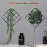 2PCS Home Wall Decoration Iron Grid Decor Photo Frame Postcards Wall Art Display Mesh DIY Storage Shelf Organizer Rack Holder