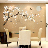 Big Size Tree Birds Flower Wall