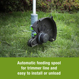 20V Cordless String Trimmer/Edger, 12-inch, with 2Ah Lithium-Ion Battery.