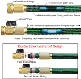 Expandable and Flexible Garden Hose, Kink Free Easy Storage,13-Layer Latex.
