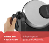 BLACK+DECKER Flip Waffle Maker, Silver, WM1404S