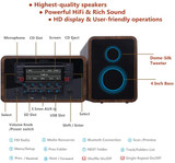 Stereo Shelf System Powered with Bookshelf Speakers