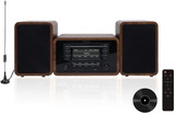 Stereo Shelf System Powered with Bookshelf Speakers