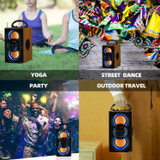 Wireless Bluetooth Speaker with lights 10W HD Sound and Bass,