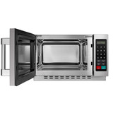Media Equipment 1034N1A Stainless Steel Countertop Commercial Microwave Oven,