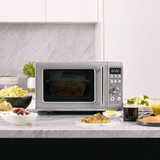 Breville BMO650SIL Compact Wave Soft Close Countertop Microwave Oven
