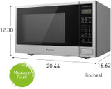 Panasonic NN-SU696S Microwave Oven, 1.3 Cft, Stainless Steel/Silver