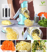 FAVIA Handheld Rotary Slicers for Vegetables Cheese Grater Shredder