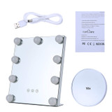Control 3 Colors Detachable 10X Maginification Stepless Dimming(White)