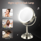 Professional 8.5" Lighted Makeup Mirror, 10X Magnifying Vanity Mirror