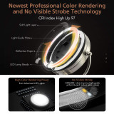 Professional 8.5" Lighted Makeup Mirror, 10X Magnifying Vanity Mirror