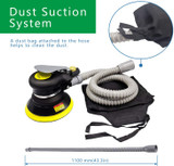 Air Random Orbital Sander,include5 inch 6 Inch Pads and sandpaper, Polisher for Car.