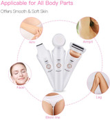 Electric Razor for Women, CkeyiN Hair Remover for Women Bikini Trimmer