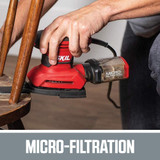 Corded Multi-Function Detail Sander with 12Pcs Sanding Paper..