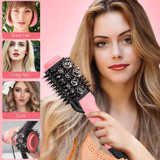 Upgrade Anti-scald Negative Ionic Technology Hot Air Brush and Hair Straightener Brush for Drying