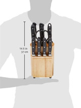 AmazonBasics Premium 18-Piece Kitchen Knife Block Set