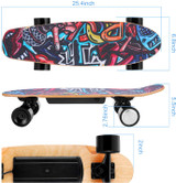 WOOKRAYS Electric Skateboard with Wireless Remote Control