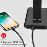 Desk Lamp with Wireless Charger, USB Charging Port