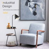 Industrial Dimmable Desk Lamp with 2 USB Charging Ports AC Outlet