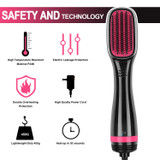 Blow Dryer Brush, 2-in-1 Ionic Hot Air Brush, Multifunctional Straightening