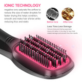 Blow Dryer Brush, 2-in-1 Ionic Hot Air Brush, Multifunctional Straightening