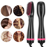 Blow Dryer Brush, 2-in-1 Ionic Hot Air Brush, Multifunctional Straightening