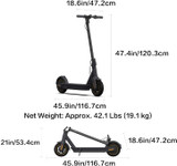 MAX Electric Kick Scooter, Max Speed 18.6 MPH, Long-range Battery