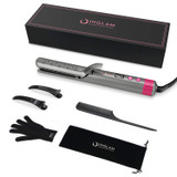 INGLAM 360° Airflow Styler Hair Straightener with Cooling Fan, 2 in 1