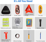Adakiit Car Emergency Kit, Multifunctional Roadside Assistance Auto Safty Kit