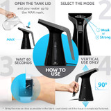 Garment Portable Steamer Clothing, Mini Travel Fabric Steam Iron Wrinkle