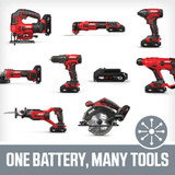 20V Compact Reciprocating Saw, Includes 2.0Ah PWRCore 20 Lithium Battery and Charger