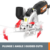 Corded Compact Circular Saw With 6 Saw Blades , 240 Volts.