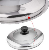 Lake Tian 2 Tier Stainless Steel Steamer Cookware Pot & Pan/Saucepan