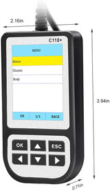 Multi Tool SRS Airbag ABS OBD OBD2 Automotive Scanner Scan Tools Obdii Reader