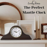 Wooden Mantle Clock for Living Room Décor