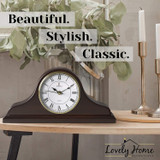 Wooden Mantle Clock for Living Room Décor