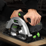 Hand-Held Circular Saw, Adjustable Cutting Depth, for Wood and Logs Cutting.