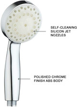 KAIREY Handheld Led Shower Head 7 Color Light Change Automatically Polished