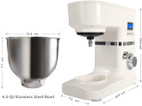 Stand Mixer w/3-IN-1 Tilt-Head Electric Kitchen Tool & Digital Timer